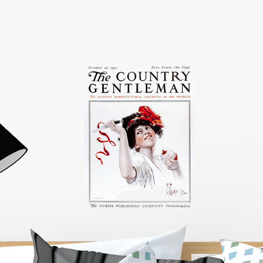 Cover Country Gentleman Agricultural Wall Decal Design 4