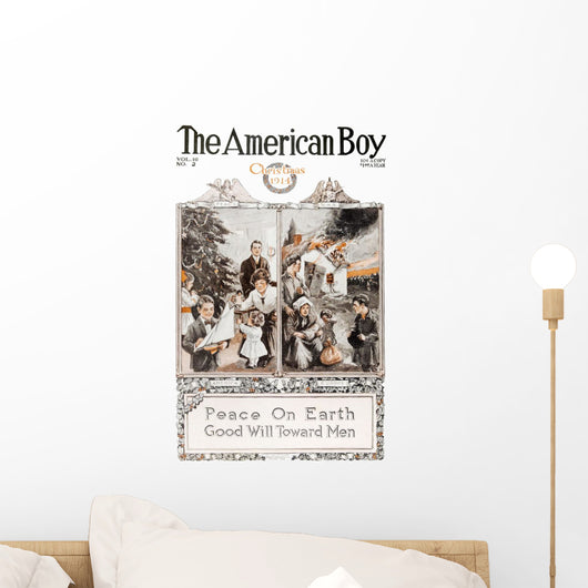 Historic The American Boy cover with illustration from 20th century Wall Mural