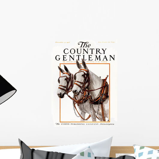 Cover of Country Gentleman agricultural magazine Wall Mural