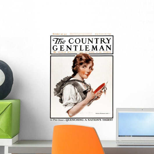 Cover of Country Gentleman agricultural magazine Wall Mural