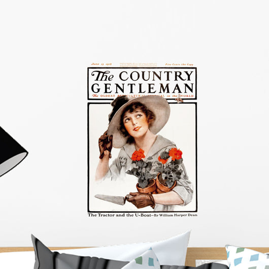 Cover of Country Gentleman agricultural magazine Wall Mural