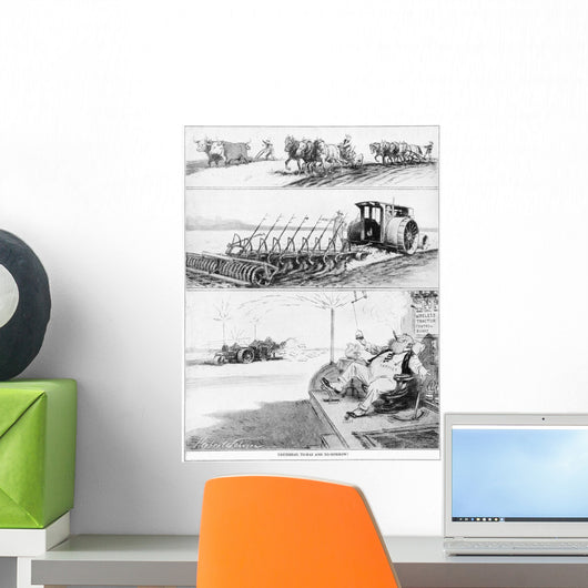 Comic strip in Country Gentleman agricultural magazine Wall Mural