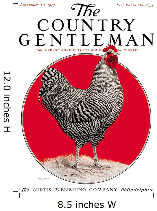 Cover of Country Gentleman agricultural magazine Wall Mural