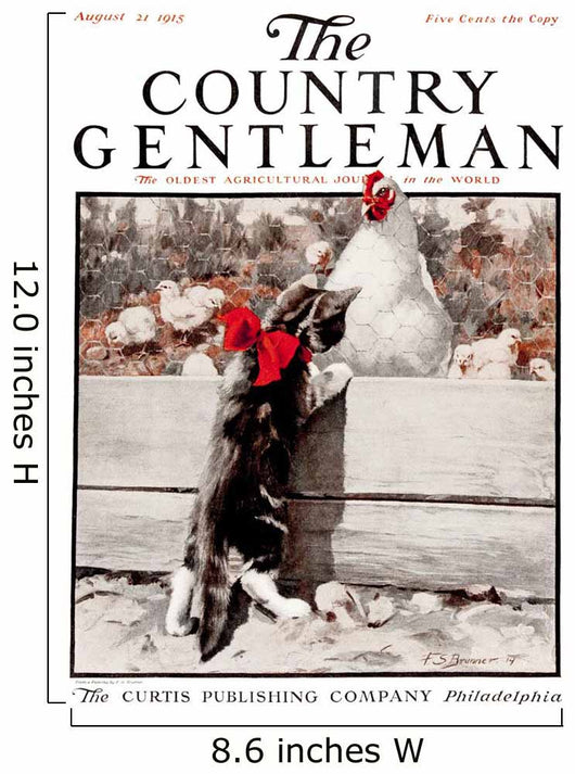 Cover of Country Gentleman agricultural magazine Wall Mural