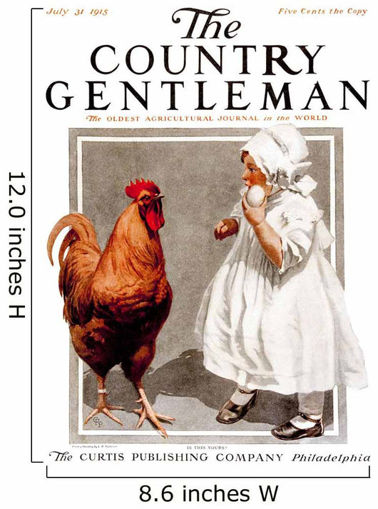 Cover of Country Gentleman agricultural magazine Wall Mural