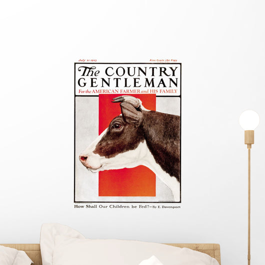 Cover of Country Gentleman agricultural magazine Wall Mural