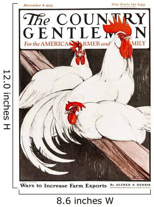 Cover of Country Gentleman agricultural magazine Wall Mural
