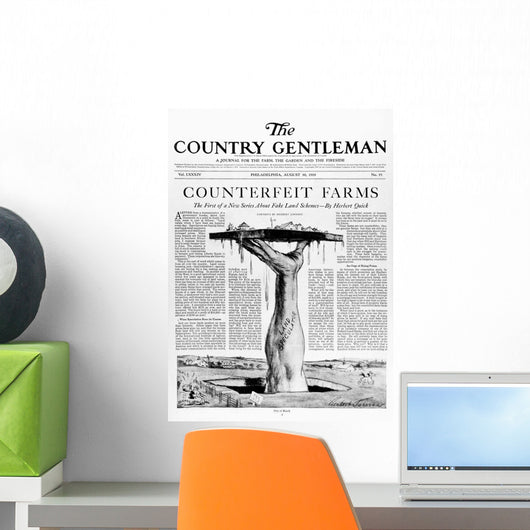 Advertisement in Country Gentleman agricultural magazine Wall Mural