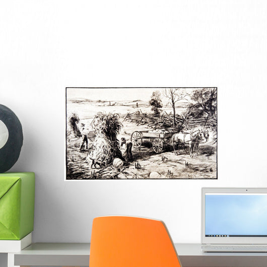 Historic illustration of Farmers Wall Mural
