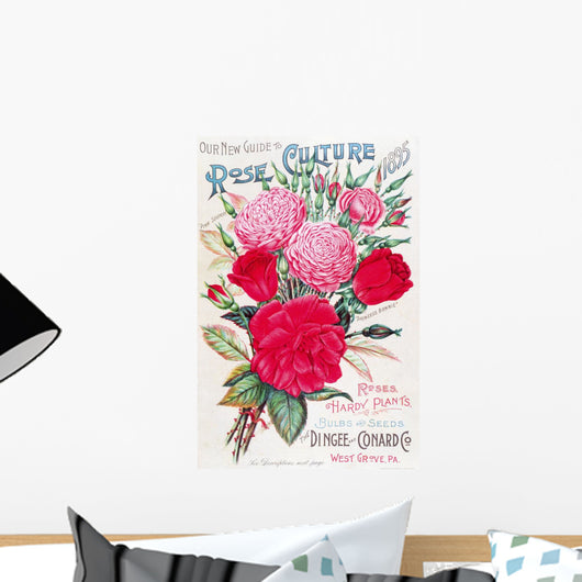 Historic Dingee and Conard Co rose bulb and seed catalog Wall Mural