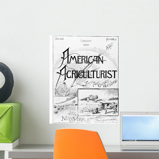 Historic American Agriculturist advertisement from late 19th century Wall Decal