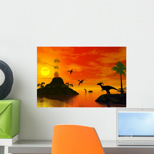 Dinosaur World Wall Mural