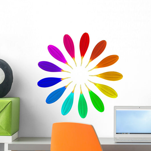Magic Thirteen-petal Flower Wall Decal Sticker Set