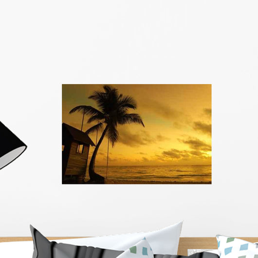 Caribbean Sunset Wall Decal Design 1