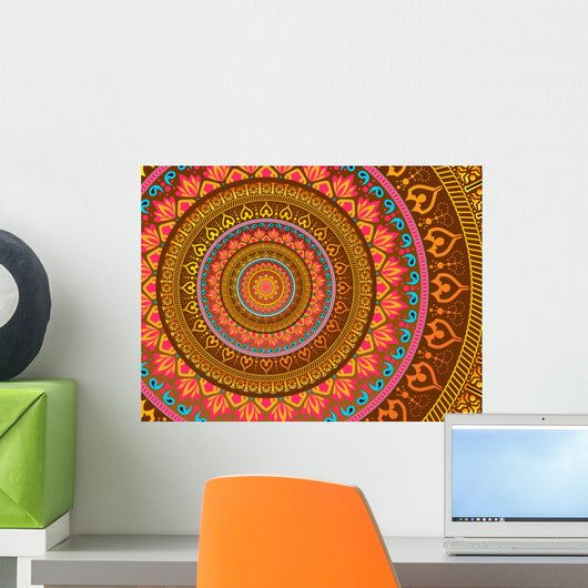 Bright Mandala Wall Mural