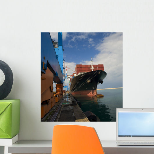 cargo ship Wall Mural
