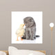 Small Chicken and Kitten Wall Mural