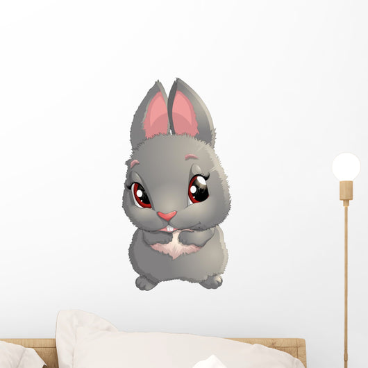 Cute rabbit cartoon Wall Decal