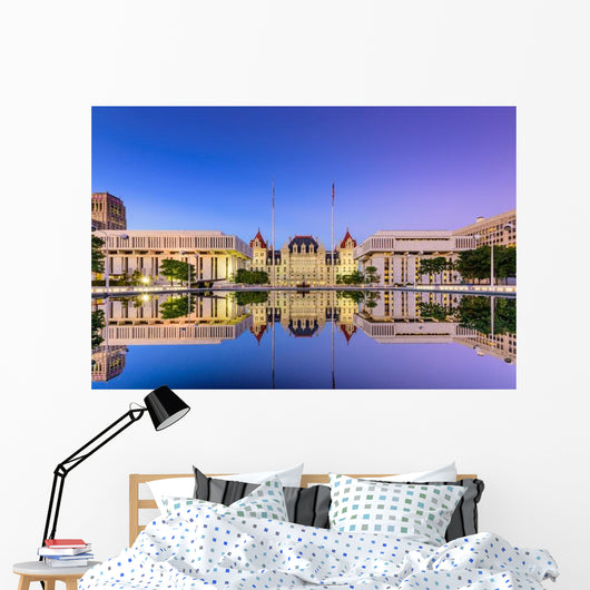 New York State Capitol Evening Wall Decal