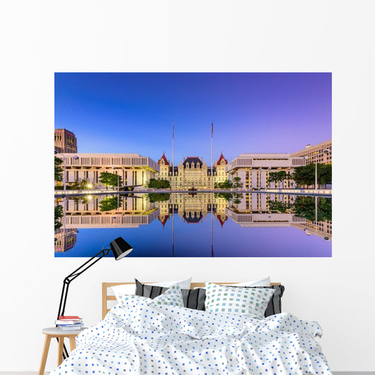 New York State Capitol Evening Wall Decal