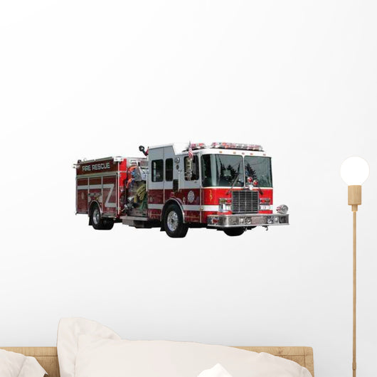 Fire Rescue Truck Wall Decal