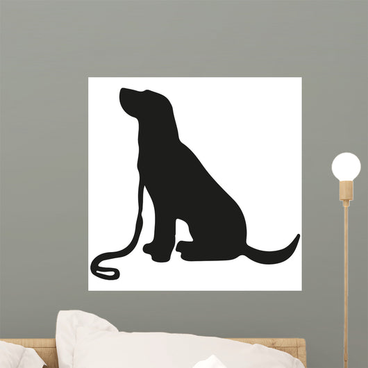 Labrador Retriever Vector Black Wall Mural