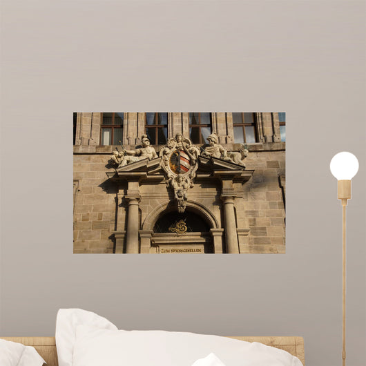 Coat Arms Decorating Town Wall Mural