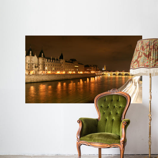 Paris by Night Wall Mural