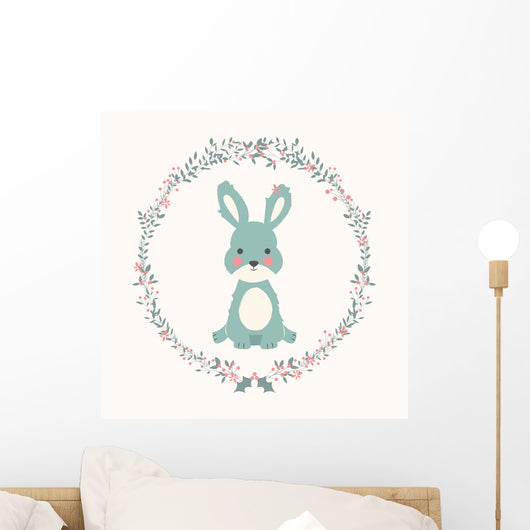Cute Baby Bunny Rabbit Wall Decal Design 2