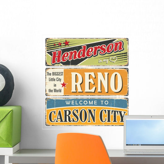 Vintage Tin Sign Collection 1 Wall Decal