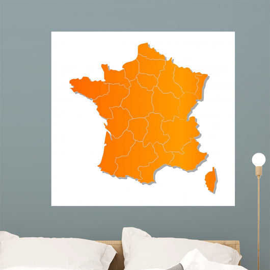 Map France Image with Wall Mural