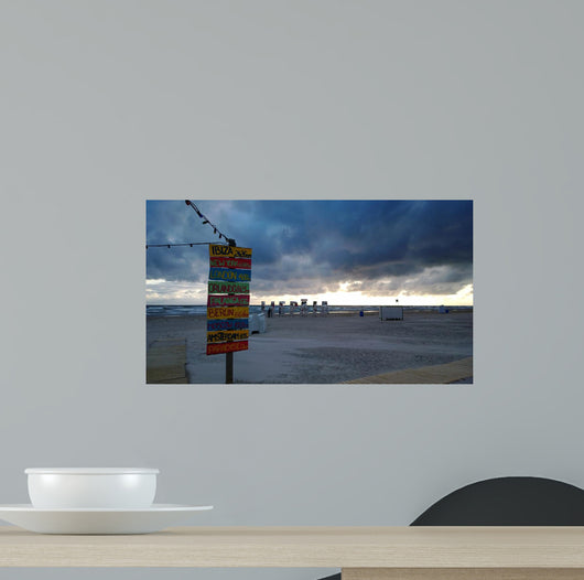 Index Distances to Cities Wall Mural