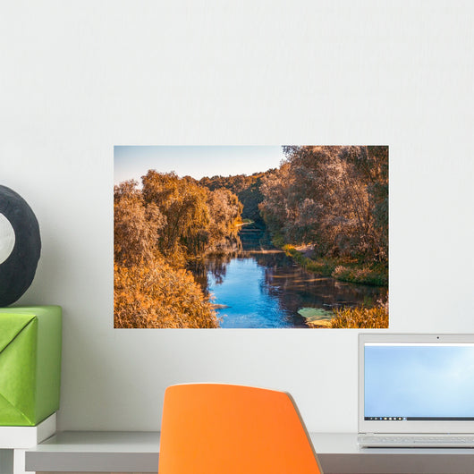 Autumn Park Scene Wall Mural