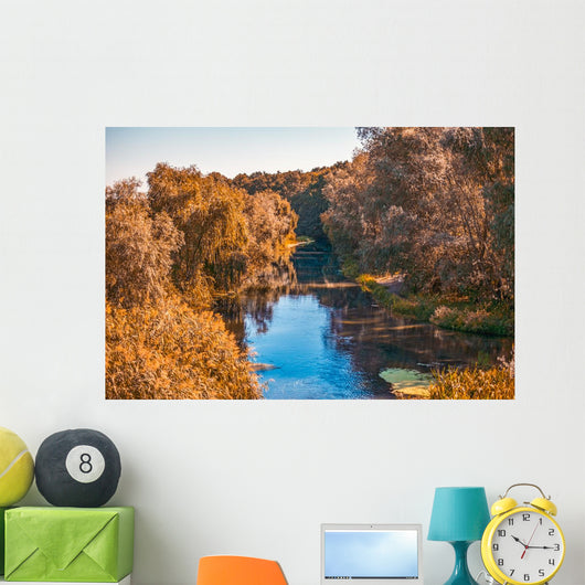 Autumn Park Scene Wall Mural