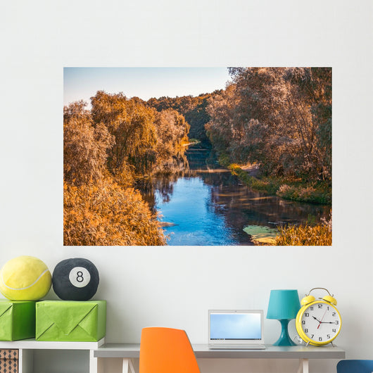 Autumn Park Scene Wall Mural