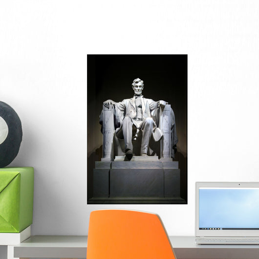 Lincoln Memorial Statue (darker) Wall Mural