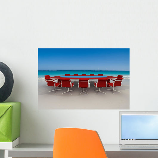 beach red rally Wall Mural