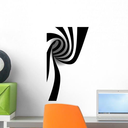 Abstract Spiral Wall Decal