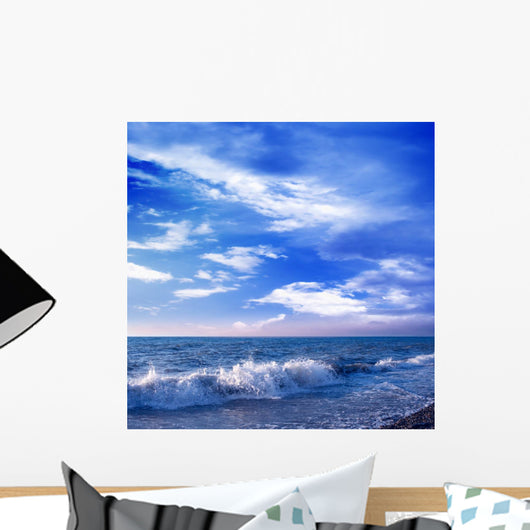 Abstract Scene Seascape on Background Sky Wall Mural