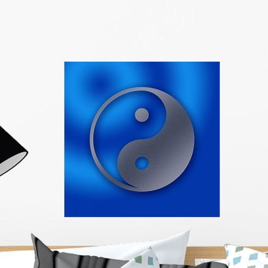 Yin and Yang - stainless steel - sheet metal hole - design Wall Mural