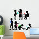 Silhouettes of school children Wall Decal
