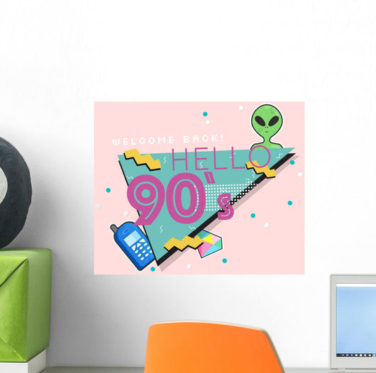Hello 90's Wall Decal
