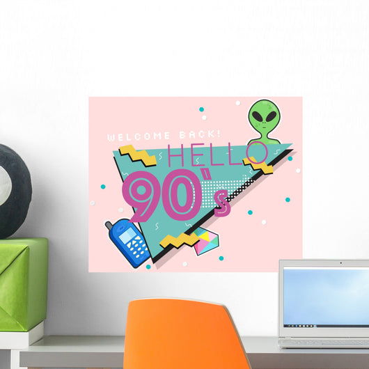 Hello 90's Wall Decal