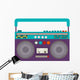 Cartoon Classic 80s Boombox Wall Decal