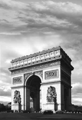 triomphe in b&w Wall Mural