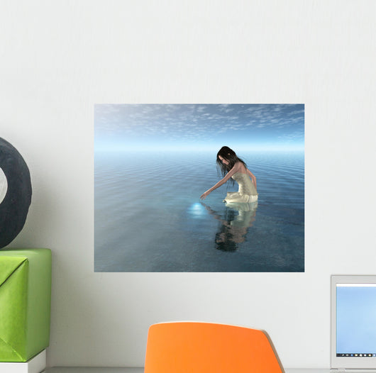 Water Nymph Reflection Wall Mural