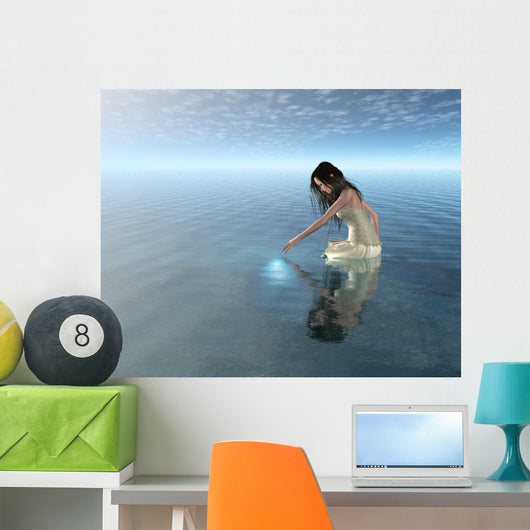 Water Nymph Reflection Wall Mural