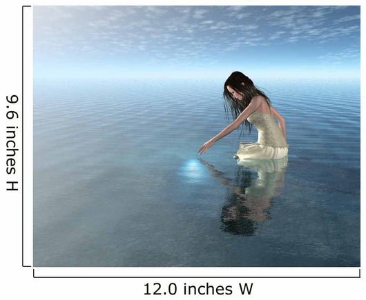 Water Nymph Reflection Wall Mural