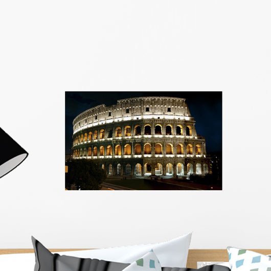 roman colliseum at night Wall Mural