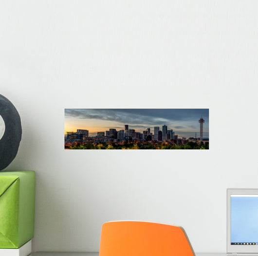 Denver Skyline Early Morning Wall Decal